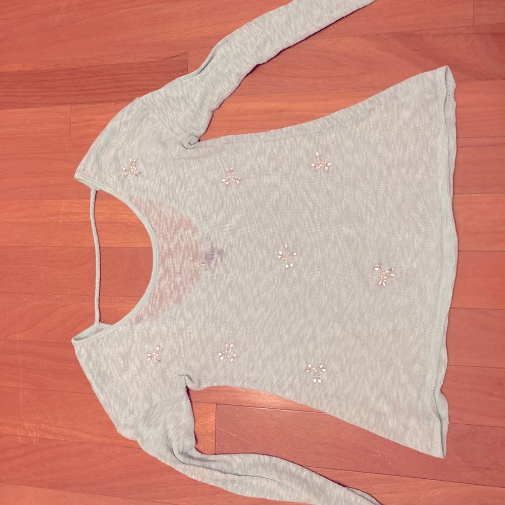 Aqua Snowflake Sweater